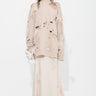 BEIGE DISTRESSED TURTLENECK WITH FEATHERS marques almeida