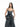 BLACK ACID WASH DENIM CORSET WITH PEPLUM marques almeida