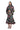 BLACK BROCADE MIDI FLARE SKIRT WITH BELT marques almeida