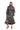 BLACK BROCADE MIDI FLARE SKIRT WITH BELT marques almeida