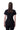 BLACK DENIM CAP SLEEVE PEPLUM TOP marques almeida