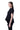 BLACK DENIM CAP SLEEVE PEPLUM TOP marques almeida