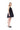 BLACK MINI DRESS WITH COLOUR FLOWER EMBELLISHED marques almeida