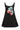 BLACK MINI DRESS WITH COLOUR FLOWER EMBELLISHED marques almeida