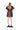 BROWN PRINTED BALLOON SLEEVE DRESS marques almeida