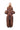 BROWN RIB JERSEY TURTLENECK PUFF SLEEVE TOP MARQUES ALMEIDA