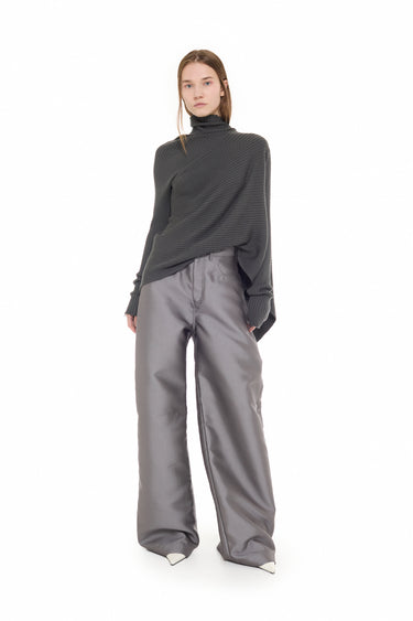 GREY MIKADO BOYFRIEND TROUSERS marques almeida