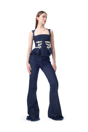 INDIGO DENIM BOOTCUT JEANS marques almeida