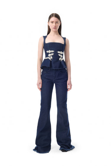 INDIGO DENIM BOOTCUT JEANS marques almeida