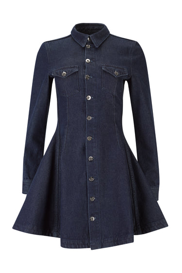 INDIGO DENIM SHORT SHIRT DRESS marques almeida