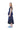 INDIGO FLOWER DENIM CAP SLEEVE TOP marques almeida