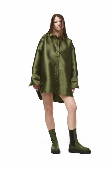 KHAKI MIKADO OVERSHIRT marques almeida