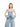 LIGHT BLUE DENIM CORSET WITH PEPLUM marques almeida