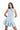LIGHT BLUE DENIM FLOUNCE MINI SKORTS marques almeida