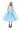 LIGHT BLUE MIDI DRESS WITH TANK TOP SCOOPED marques almeida