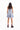 LILAC OVERDYE DENIM RACER SHAPE FLOUNCE MINI DRESS MARQUES ALMEIDA