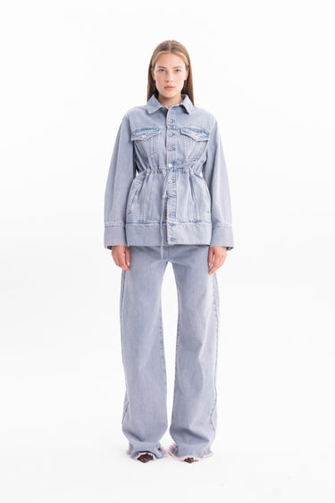 LILAC OVERDYE DENIM BOYFRIEND JEANS marques almeida