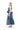 NAVY WRINKLED GATHERED STRAP TOP marques almeida