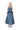 NAVY WRINKLED MIDI SKIRT marques almeida