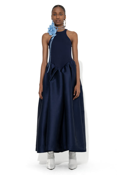 NAVY FULL SKIRT TANK TOP DRESS marques almeida