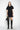 MARQUES ALMEIDA PANELLED GATHERED DRESS IN BLACK