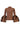 BROWN RIB JERSEY TURTLENECK PUFF SLEEVE TOP MARQUES ALMEIDA