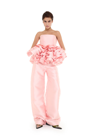 PINK MIKADO BOYFRIEND TROUSERS MARQUES ALMEIDA
