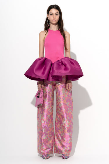 PINK TANK TOP WITH PEPLUM marques almeida