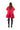 RED MIKADO T-SHIRT LOOSE FIT FRILL DRESS marques almeida