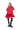 RED MIKADO T-SHIRT LOOSE FIT FRILL DRESS marques almeida