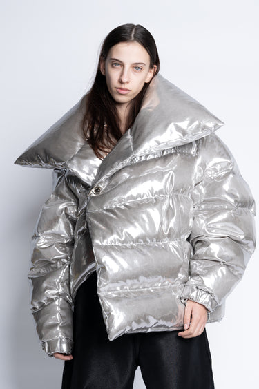 SILVER M'A PUFFER JACKET marques almeida