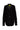 BLACK MERINO WOOL OVERSIZE CARDIGAN WITH FEATHERS
