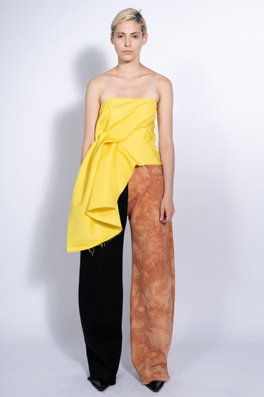 BLACK AND BROWN BOYFRIEND TROUSERS marques almeida