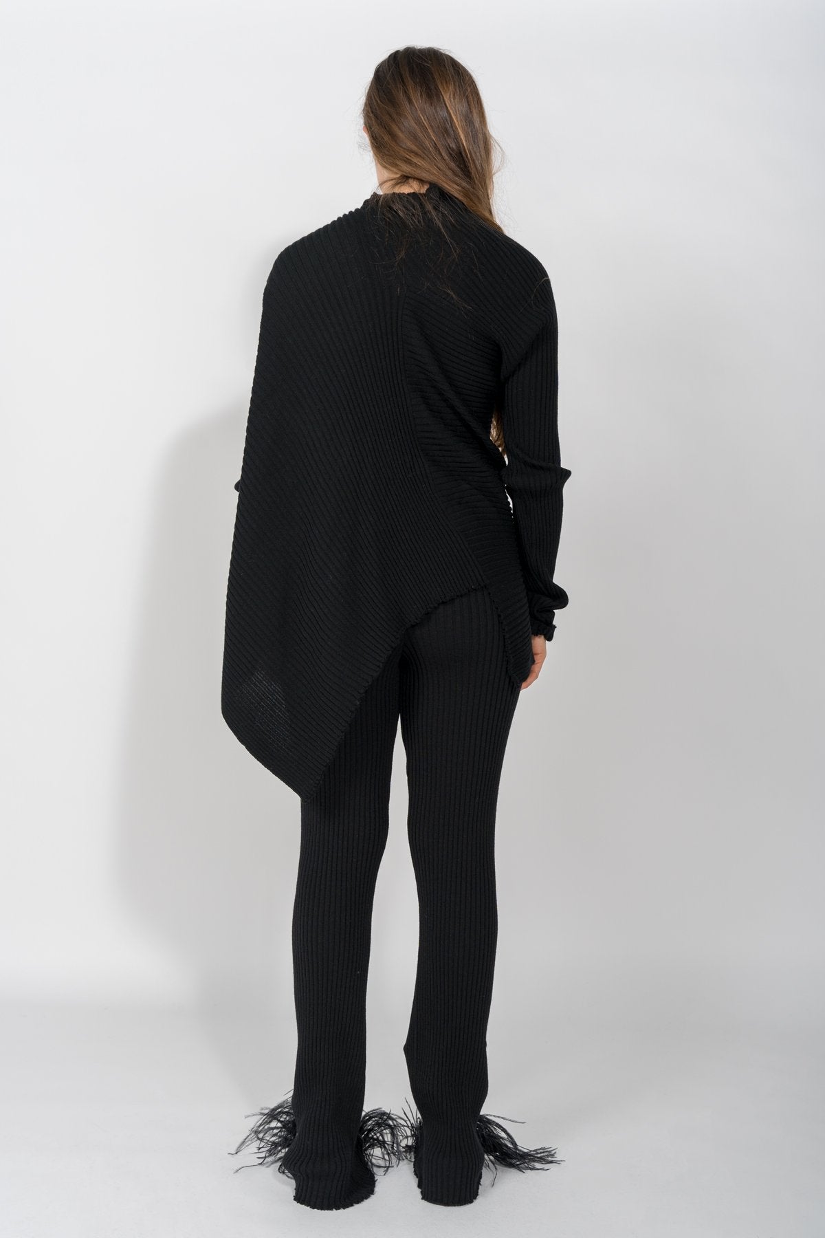 BLACK KNITTED TROUSERS MARQUES ALMEIDA.