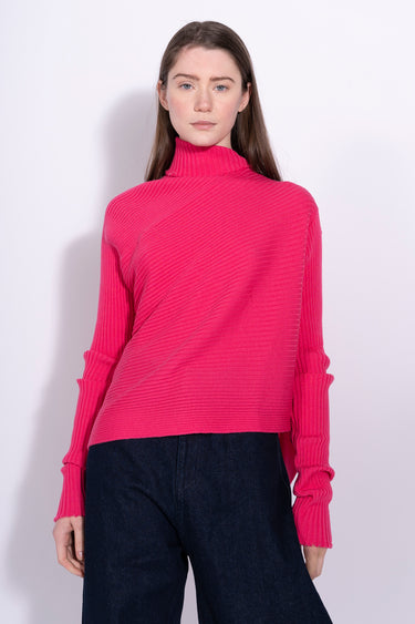 BRIGHT PINK DRAPED JUMPER MARQUES ALMEIDA
