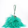 GREEN FEATHER BAG