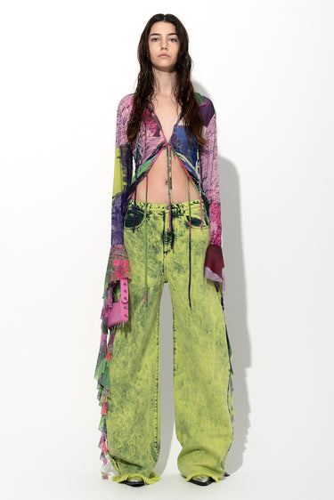 LIME DENIM BOYFRIEND TROUSERS marques almeida