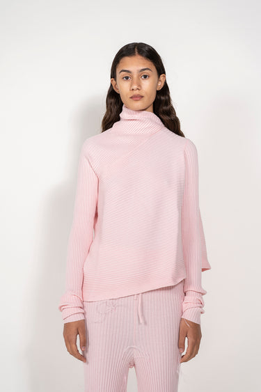LIGHT PINK DRAPED JUMPER marques almeida