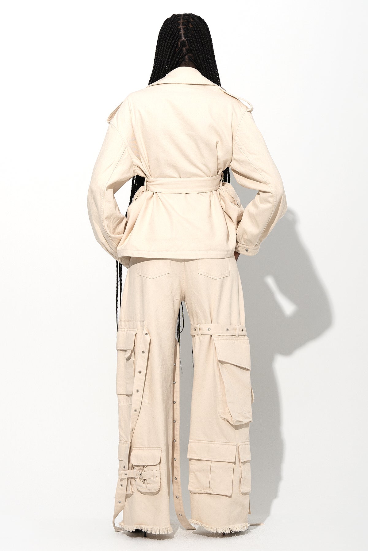 OFF-WHITE CROPPED TRENCH COAT marques almeida