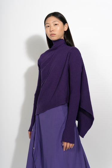 PURPLE DRAPED JUMPER marques almeida