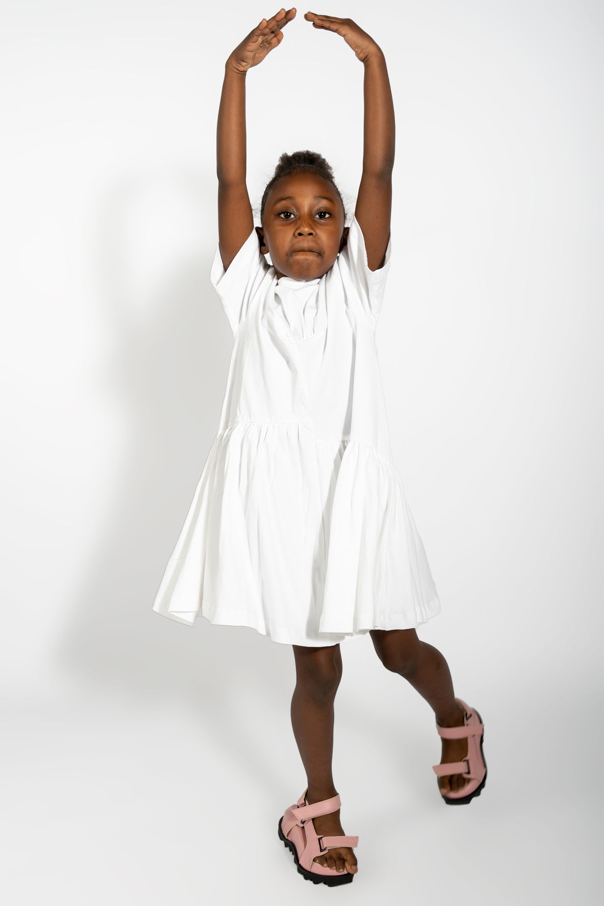 WHITE GATHERED JERSEY T-SHIRT DRESS MARQUES ' ALMEIDA WHITE GATHERED JERSEY T-SHIRT DRESS MARQUES ' ALMEIDA