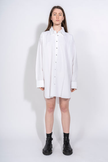 WHITE TEXTURED XXL SHIRT MARQUES ALMEIDA