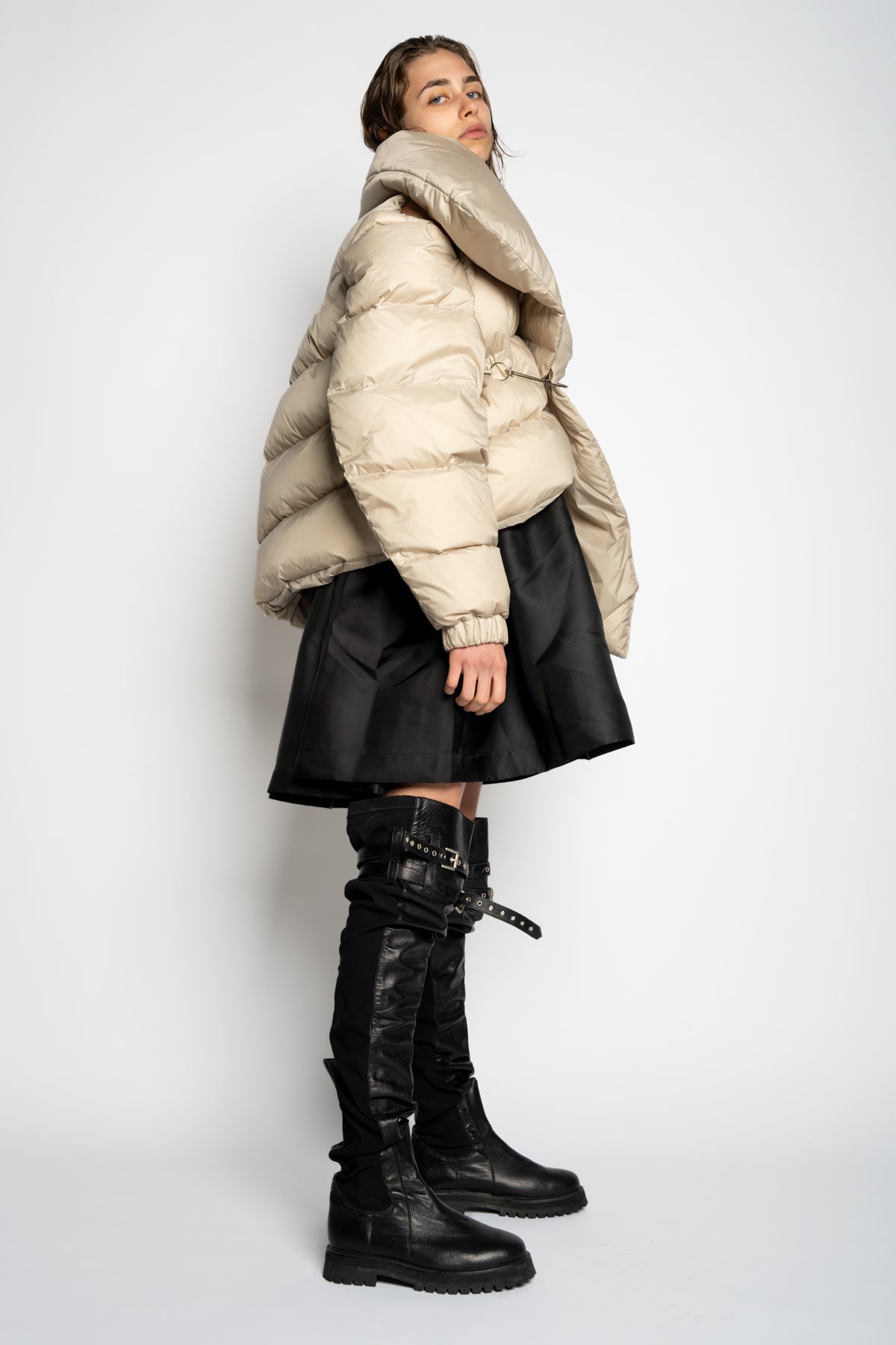 BEIGE M'A PUFFER JACKET MARQUES ALMEIDA