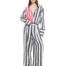 BLACK AND WHITE STRIPES WIDE LEG TROUSERS marques almeida