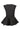 BLACK DRAPED CAP SLEEVE FLOUNCE TOP marques almeida