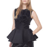 BLACK FLOWER EMBELLISHED TOP marques almeida