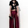 BLACK JERSEY T-SHIRT WITH KNOTS marques almeida