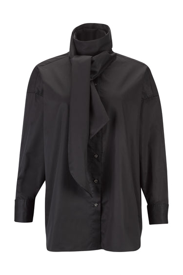 BLACK LOOSE FIT TIE SHIRT marques almeida