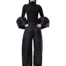 BLACK MIKADO BOYFRIEND TROUSERS MARQUES ALMEIDA