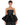 BLACK MIKADO STRAPLESS LAYERED FRILL TOP marques almeida